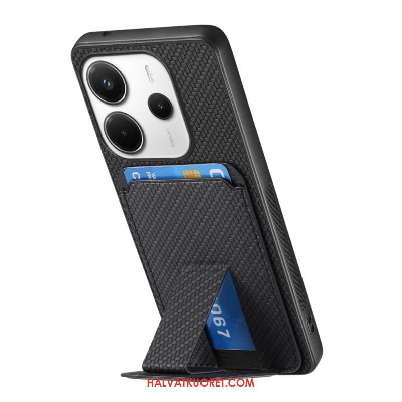 Puhelinkuoret Xiaomi Redmi Note 14 5g Hiilikuitukuvioinen Korttikotelo