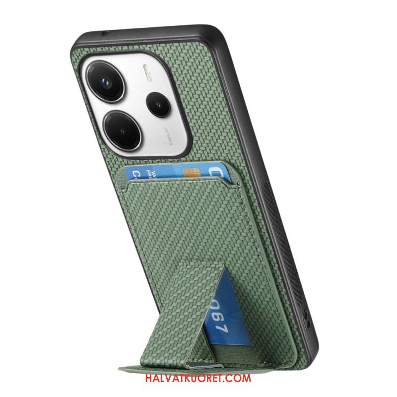 Puhelinkuoret Xiaomi Redmi Note 14 5g Hiilikuitukuvioinen Korttikotelo