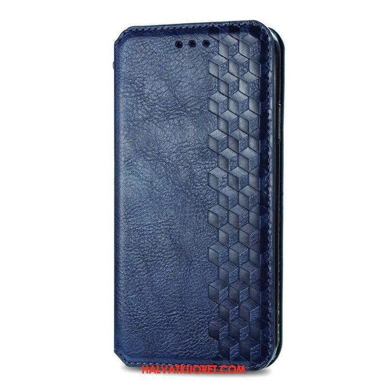 Puhelinkuoret iPhone 13 Mini Kotelot Flip Nahkaefekti Diamond Texture