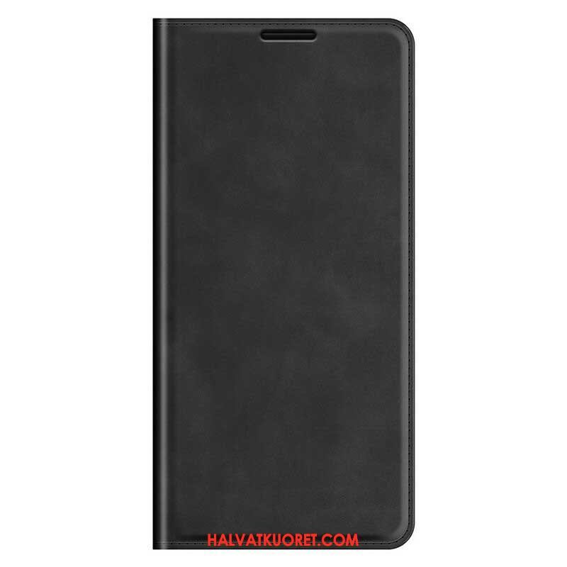 Puhelinkuoret iPhone 13 Pro Max Kotelot Flip Silkkipehmeä Nahkaefekti