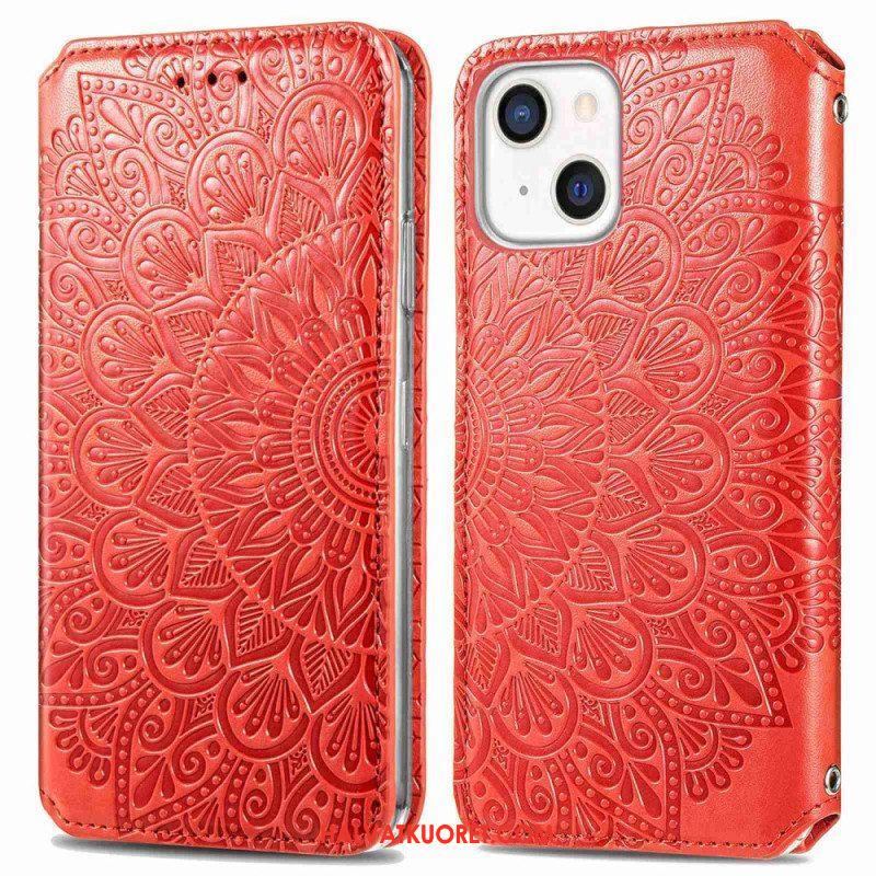 Puhelinkuoret iPhone 14 Plus Kotelot Flip Mandala