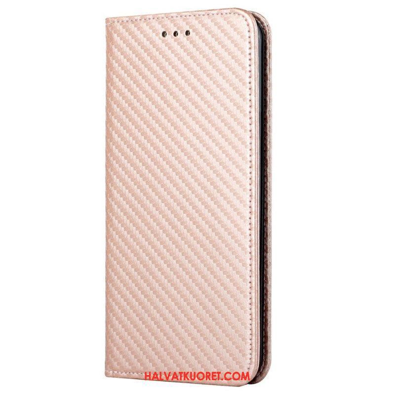 Puhelinkuoret iPhone 14 Pro Suojaketju Kuori Kotelot Flip Strappy Carbon Fiber Style