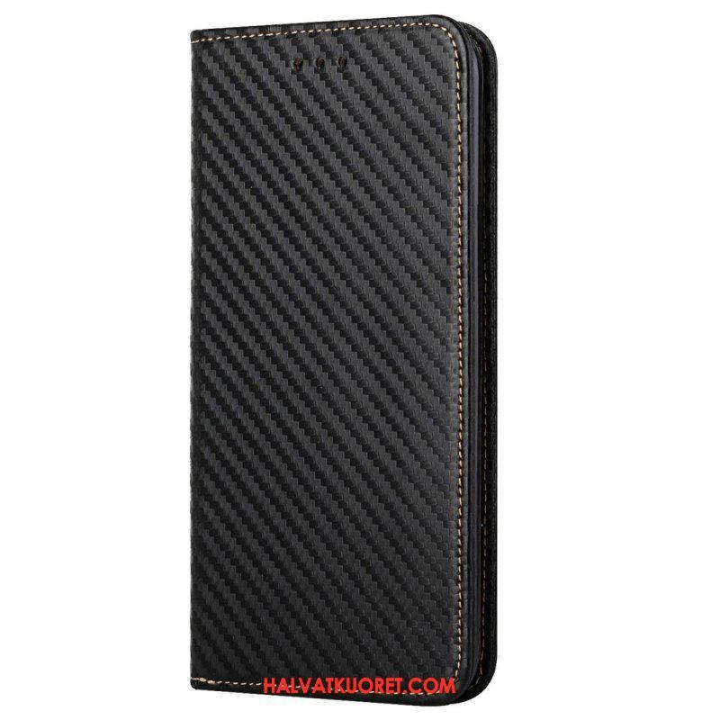 Puhelinkuoret iPhone 14 Suojaketju Kuori Kotelot Flip Strappy Carbon Fiber Style