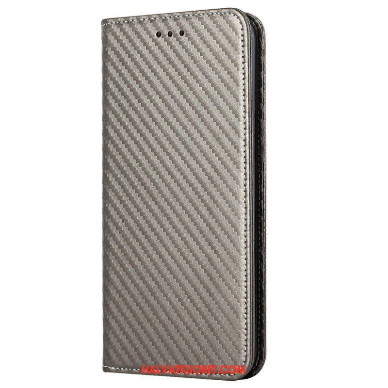 Puhelinkuoret iPhone 14 Suojaketju Kuori Kotelot Flip Strappy Carbon Fiber Style