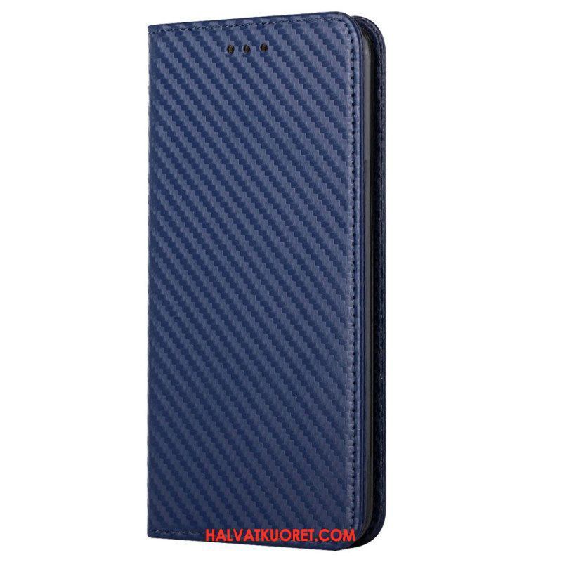 Puhelinkuoret iPhone 14 Suojaketju Kuori Kotelot Flip Strappy Carbon Fiber Style