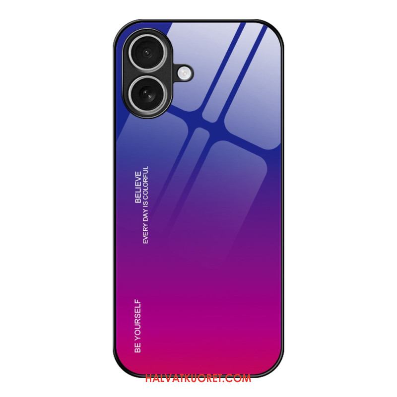 Puhelinkuoret iPhone 17 Ole Oma Itsesi Karkaistulla Lasilla