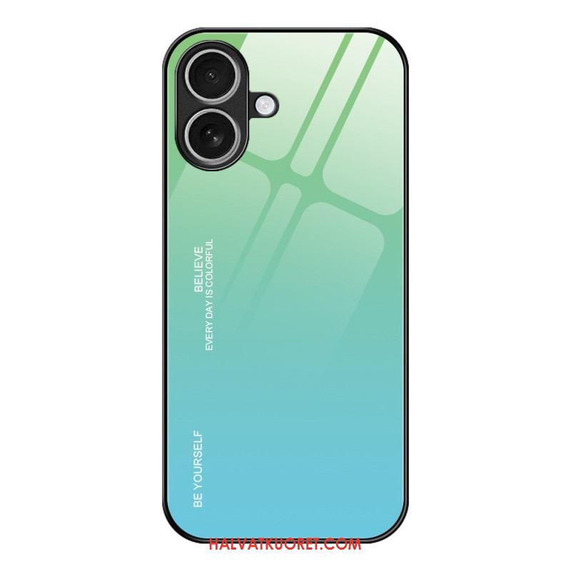 Puhelinkuoret iPhone 17 Ole Oma Itsesi Karkaistulla Lasilla