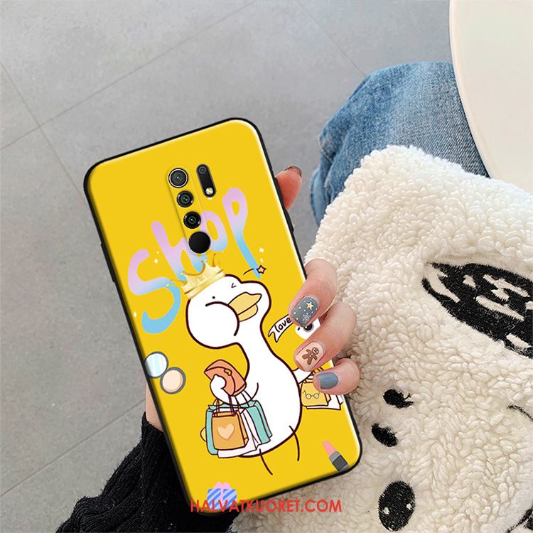 Redmi 9 Kuoret Maalaus Suojaus Vihreä, Redmi 9 Kuori Silikoni Beige