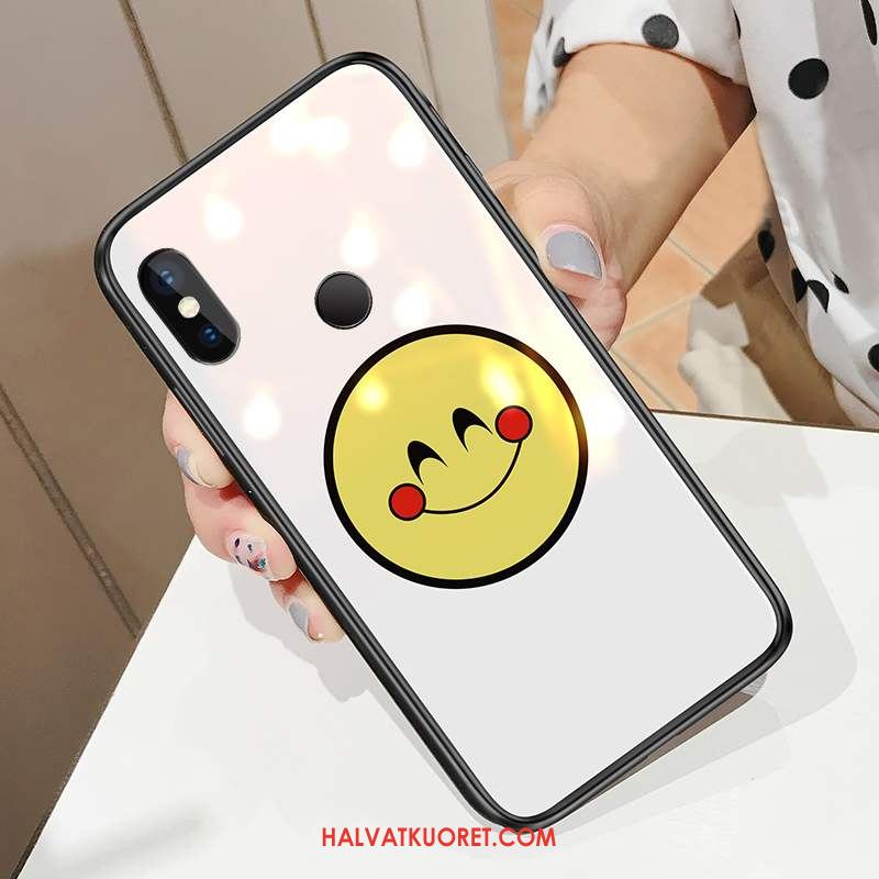 Redmi Note 6 Pro Kuoret Karkaisu Musta Punainen, Redmi Note 6 Pro Kuori Pieni Puhelimen Beige