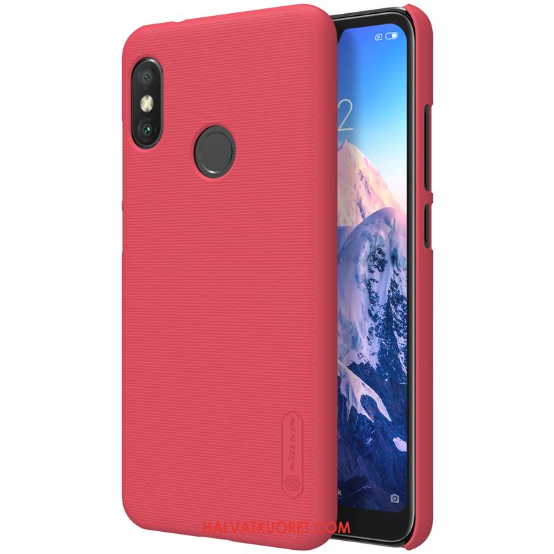 Redmi Note 6 Pro Kuoret Murtumaton Pesty Suede, Redmi Note 6 Pro Kuori Puhelimen Kotelo Beige