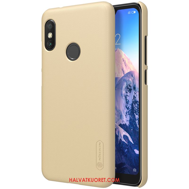 Redmi Note 6 Pro Kuoret Murtumaton Pesty Suede, Redmi Note 6 Pro Kuori Puhelimen Kotelo Beige