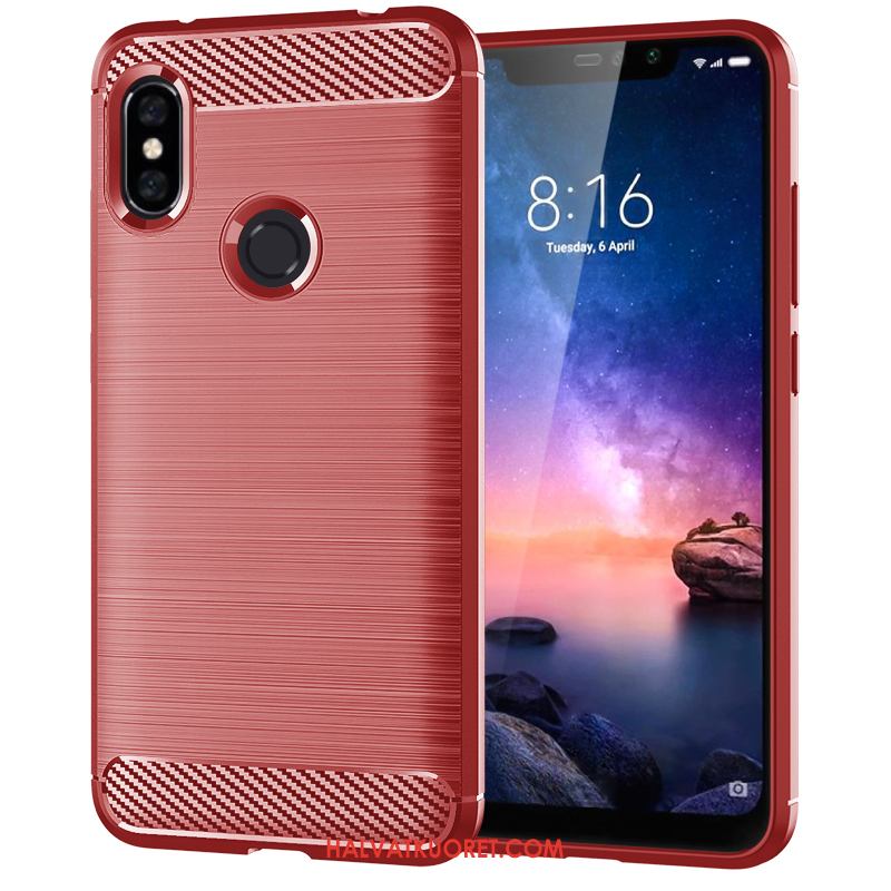 Redmi Note 6 Pro Kuoret Murtumaton Tide-brändi, Redmi Note 6 Pro Kuori Suojaus Silikoni Beige