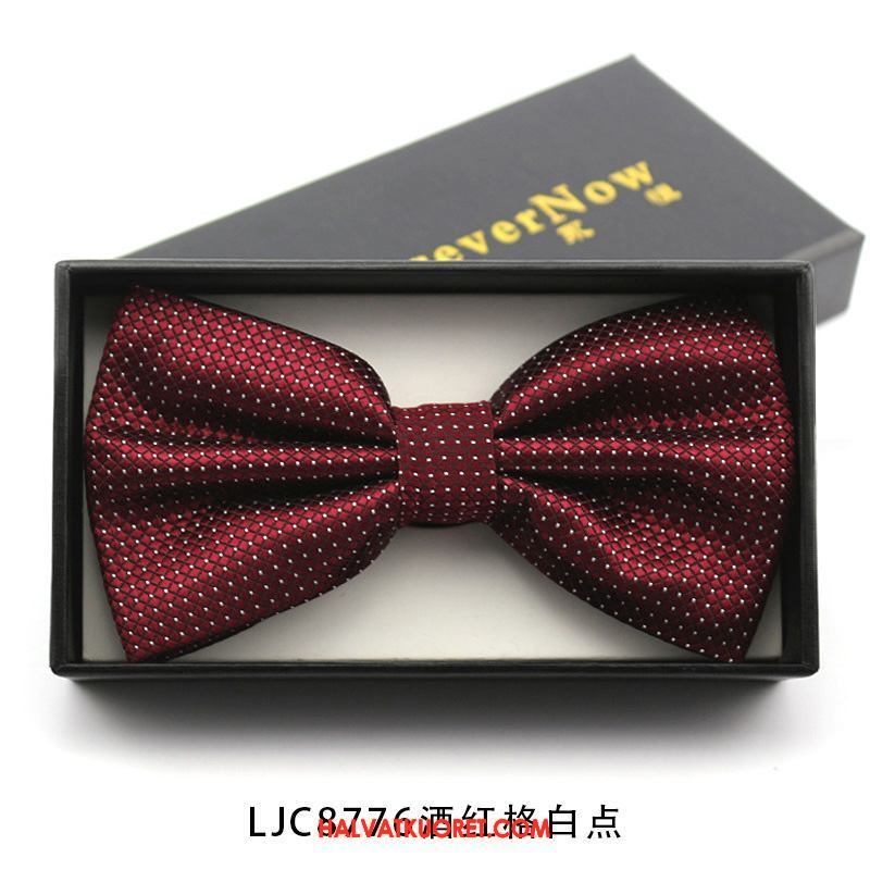 Rusetti Miesten Groomsmen Double Hame Perhonen, Rusetti Avioliitto Naimisissa Rot