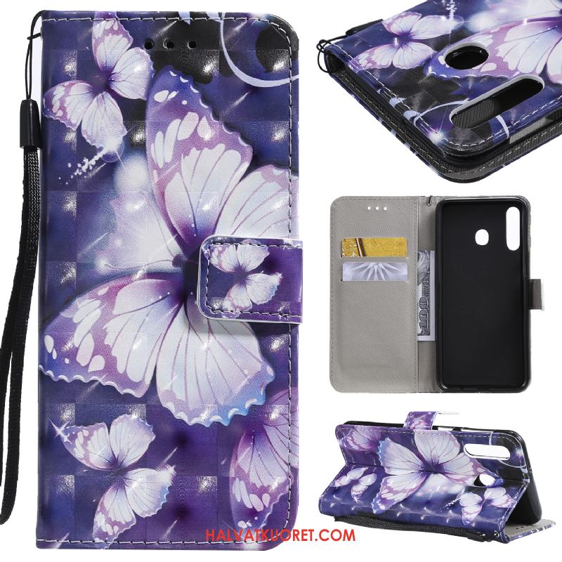 Samsung Galaxy A20s Kuoret Kotelo Puhelimen Valkoinen, Samsung Galaxy A20s Kuori Nahkakotelo