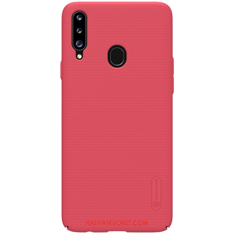 Samsung Galaxy A20s Kuoret Suojaus Murtumaton Pesty Suede, Samsung Galaxy A20s Kuori Tuki Puhelimen