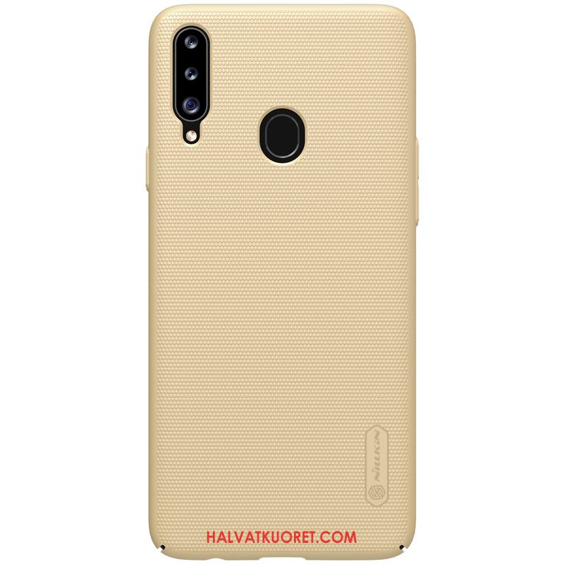 Samsung Galaxy A20s Kuoret Suojaus Murtumaton Pesty Suede, Samsung Galaxy A20s Kuori Tuki Puhelimen