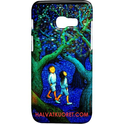 Samsung Galaxy A3 2017 Kuoret Tähti Kotelo, Samsung Galaxy A3 2017 Kuori Pesty Suede Suojaus