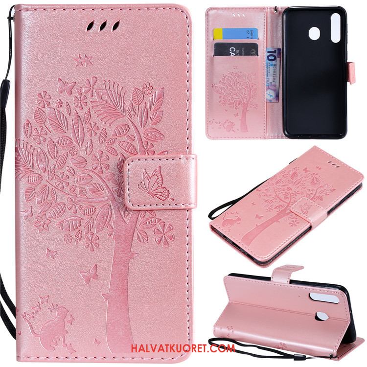 Samsung Galaxy A40s Kuoret Murtumaton Kulta Nahkakotelo, Samsung Galaxy A40s Kuori Suojaus