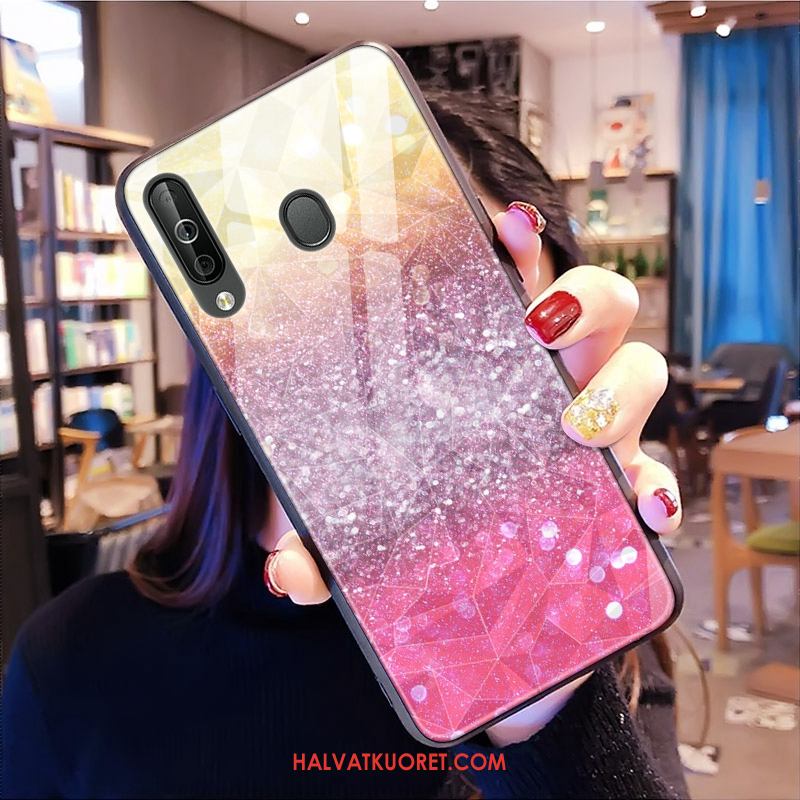 Samsung Galaxy A40s Kuoret Net Red Kukkakuvio Tähti, Samsung Galaxy A40s Kuori Timantti Puhelimen