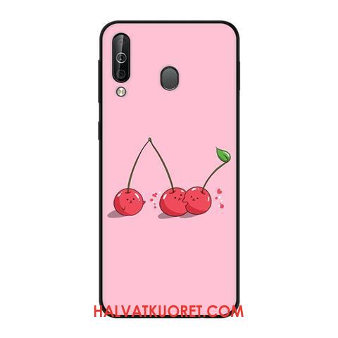 Samsung Galaxy A40s Kuoret Suojaus Kotelo Tähti, Samsung Galaxy A40s Kuori Pesty Suede Musta