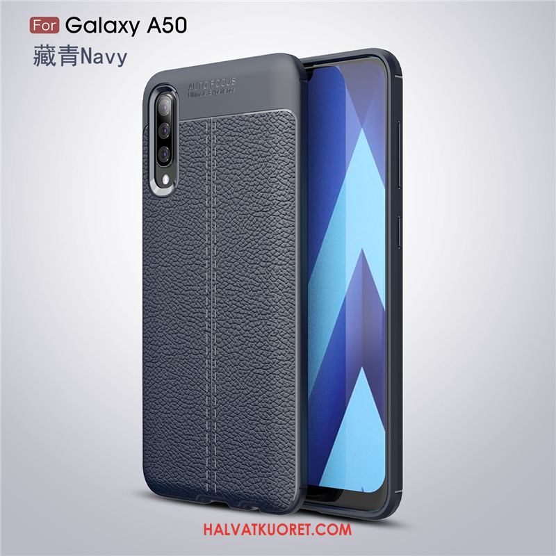 Samsung Galaxy A50 Kuoret Suojaus Murtumaton Nahka, Samsung Galaxy A50 Kuori Kukkakuvio All Inclusive