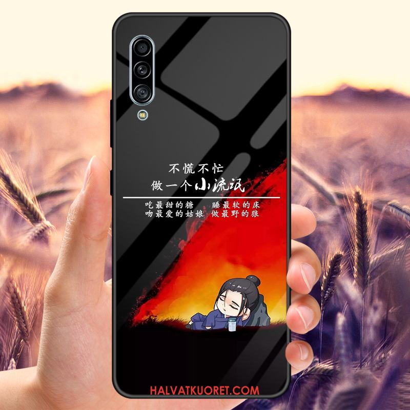 Samsung Galaxy A50s Kuoret Musta All Inclusive, Samsung Galaxy A50s Kuori Peili Lasi