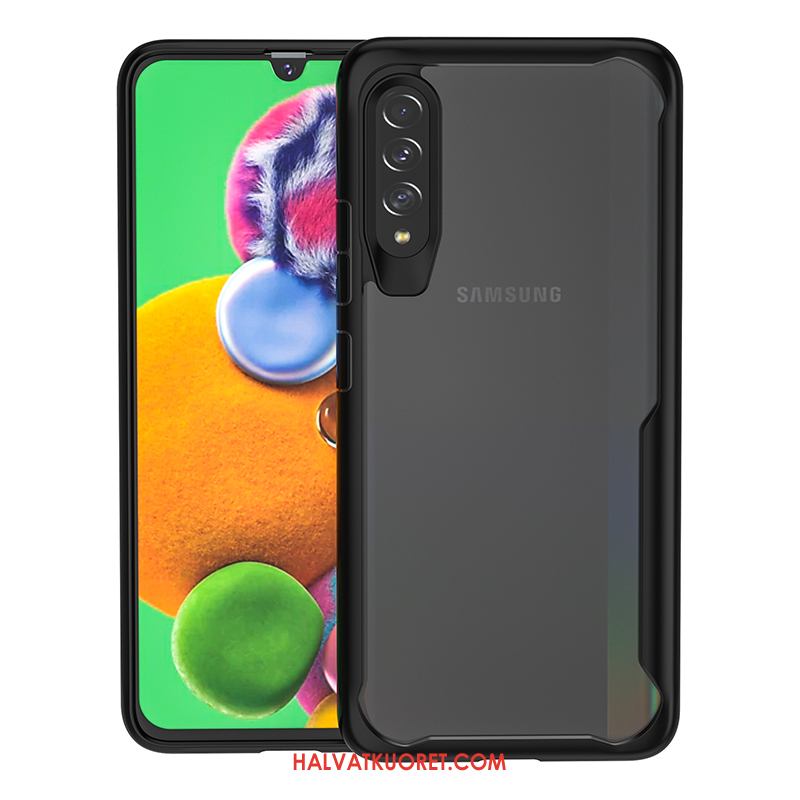 Samsung Galaxy A50s Kuoret Musta Ylellisyys Kotelo, Samsung Galaxy A50s Kuori Pehmeä Neste Murtumaton