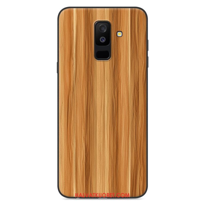 Samsung Galaxy A6 Kuoret Kotelo Silikoni Murtumaton, Samsung Galaxy A6 Kuori Valkoinen Tähti Braun