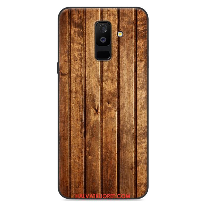 Samsung Galaxy A6 Kuoret Kotelo Silikoni Murtumaton, Samsung Galaxy A6 Kuori Valkoinen Tähti Braun