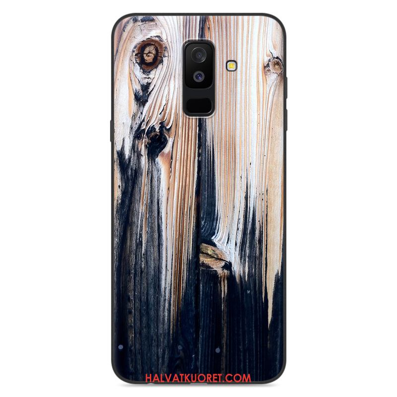 Samsung Galaxy A6 Kuoret Kotelo Silikoni Murtumaton, Samsung Galaxy A6 Kuori Valkoinen Tähti Braun