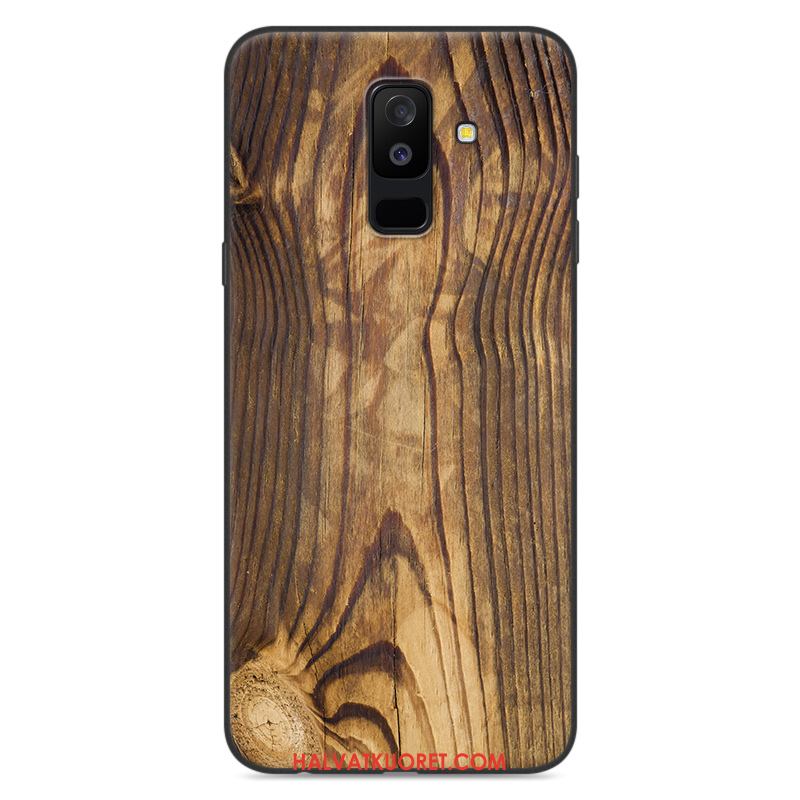 Samsung Galaxy A6 Kuoret Kotelo Silikoni Murtumaton, Samsung Galaxy A6 Kuori Valkoinen Tähti Braun