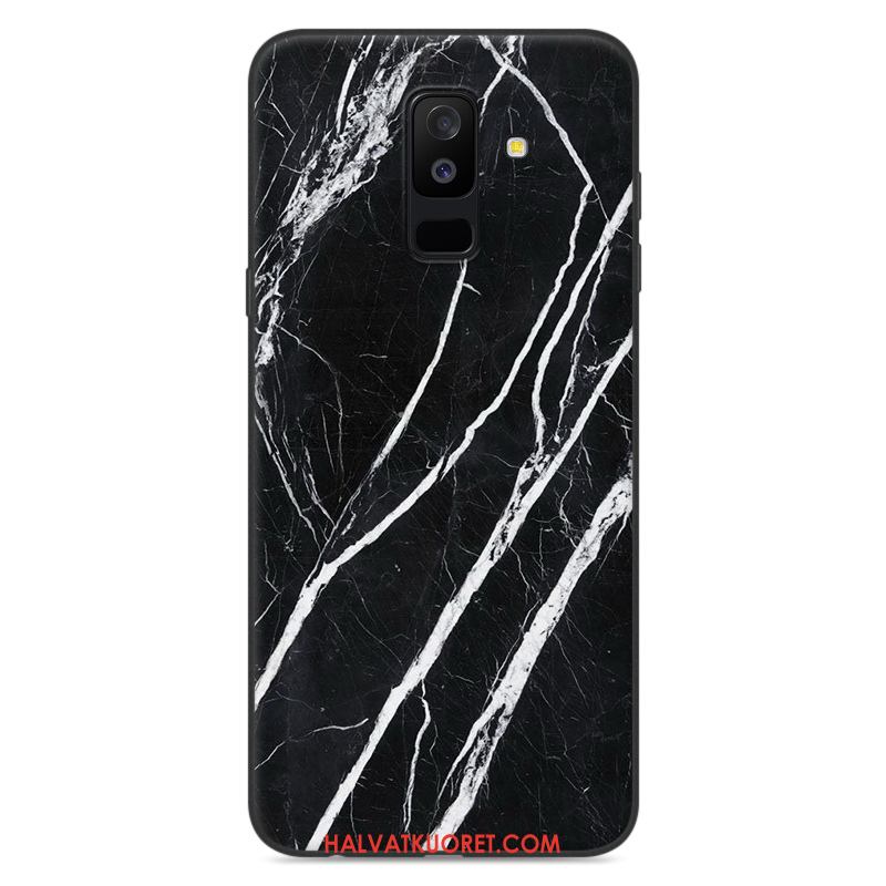 Samsung Galaxy A6 Kuoret Kotelo Silikoni Murtumaton, Samsung Galaxy A6 Kuori Valkoinen Tähti Braun