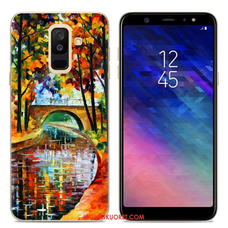 Samsung Galaxy A6+ Kuoret Kotelo Tähti Silikoni, Samsung Galaxy A6+ Kuori Sarjakuva Maalaus