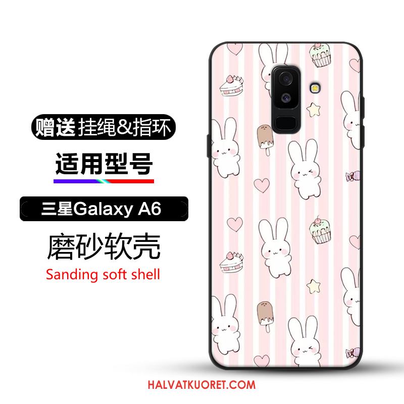 Samsung Galaxy A6+ Kuoret Suojaus Murtumaton, Samsung Galaxy A6+ Kuori Luova Musta