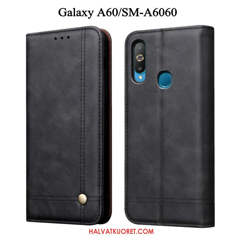 Samsung Galaxy A60 Kuoret Murtumaton Kotelo Nahkakotelo, Samsung Galaxy A60 Kuori Suojaus