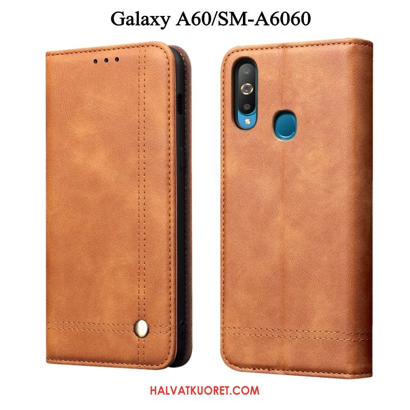 Samsung Galaxy A60 Kuoret Murtumaton Kotelo Nahkakotelo, Samsung Galaxy A60 Kuori Suojaus