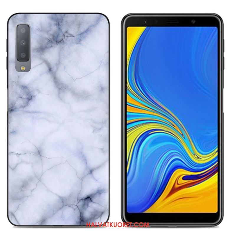 Samsung Galaxy A7 2018 Kuoret Murtumaton Puhelimen Kotelo, Samsung Galaxy A7 2018 Kuori Suojaus Pehmeä Neste