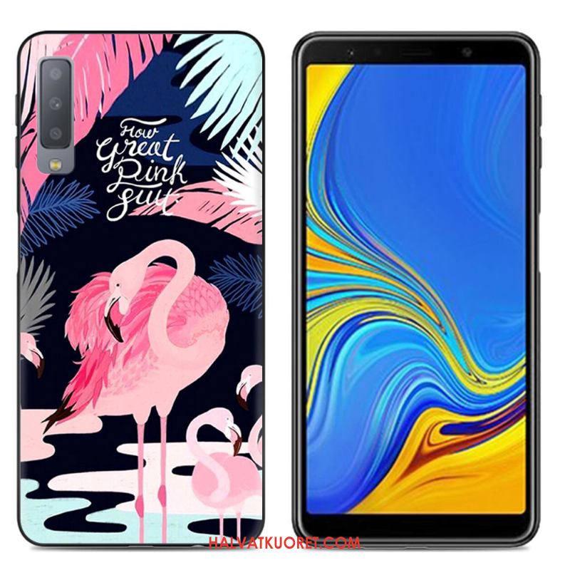 Samsung Galaxy A7 2018 Kuoret Murtumaton Puhelimen Kotelo, Samsung Galaxy A7 2018 Kuori Suojaus Pehmeä Neste