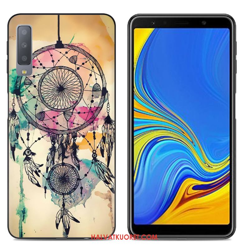 Samsung Galaxy A7 2018 Kuoret Murtumaton Puhelimen Kotelo, Samsung Galaxy A7 2018 Kuori Suojaus Pehmeä Neste