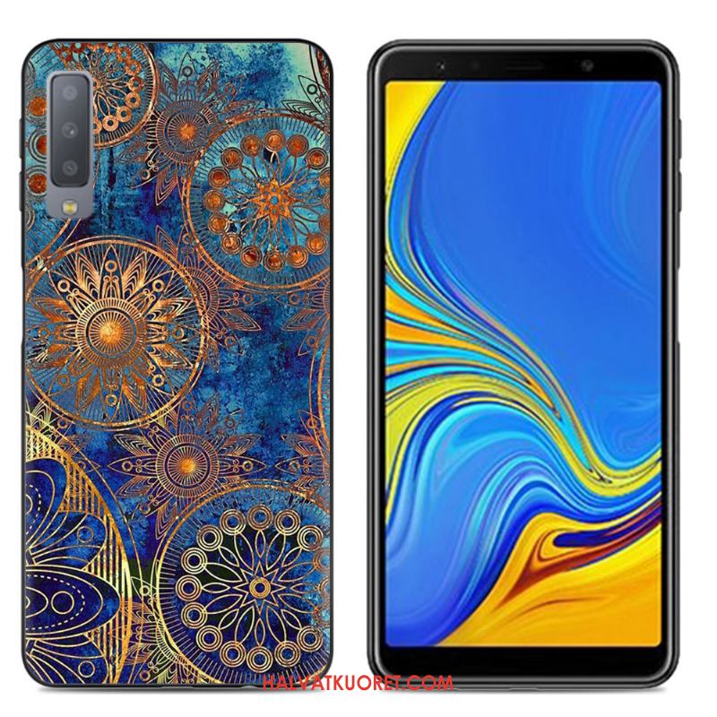 Samsung Galaxy A7 2018 Kuoret Murtumaton Puhelimen Kotelo, Samsung Galaxy A7 2018 Kuori Suojaus Pehmeä Neste