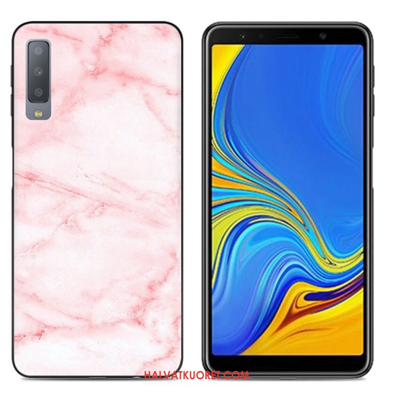 Samsung Galaxy A7 2018 Kuoret Murtumaton Puhelimen Kotelo, Samsung Galaxy A7 2018 Kuori Suojaus Pehmeä Neste