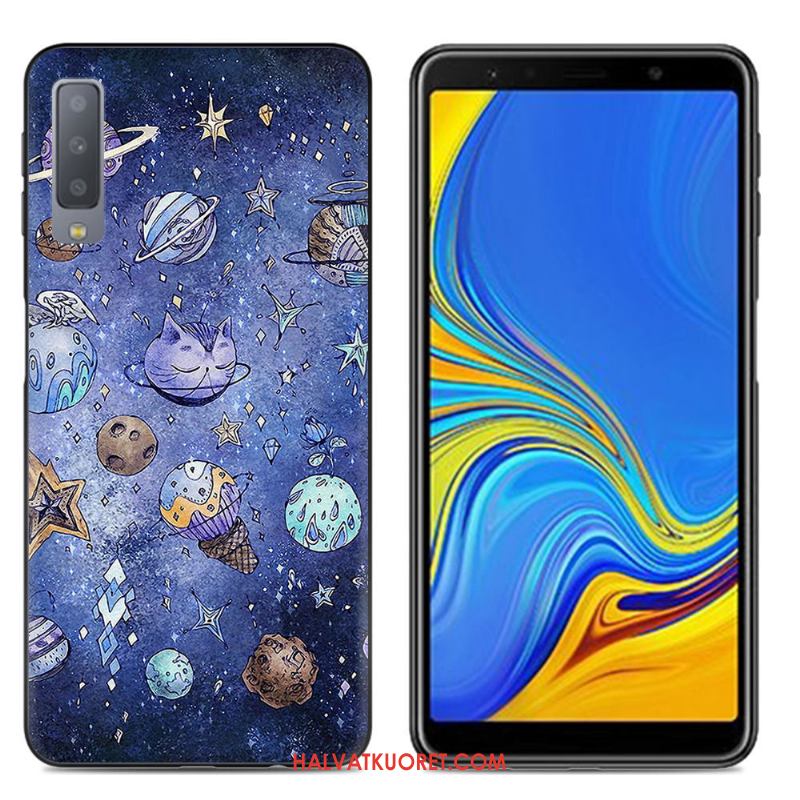 Samsung Galaxy A7 2018 Kuoret Murtumaton Puhelimen Kotelo, Samsung Galaxy A7 2018 Kuori Suojaus Pehmeä Neste