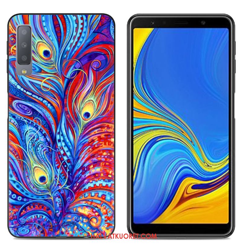 Samsung Galaxy A7 2018 Kuoret Murtumaton Puhelimen Kotelo, Samsung Galaxy A7 2018 Kuori Suojaus Pehmeä Neste