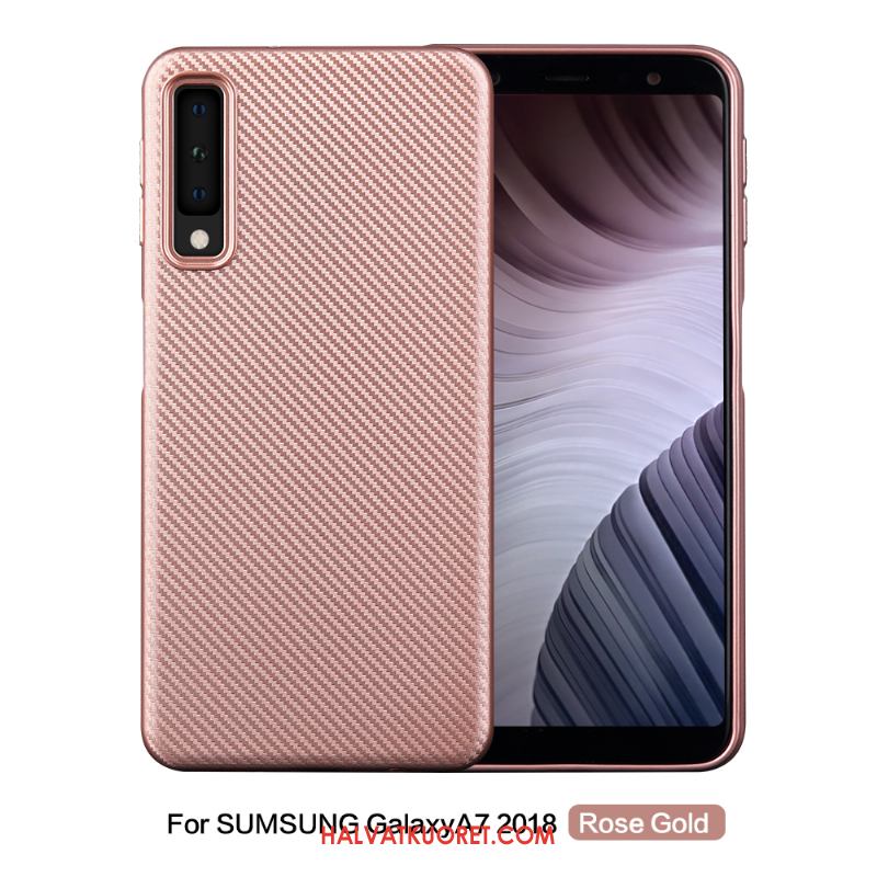 Samsung Galaxy A7 2018 Kuoret Pesty Suede Kuitu, Samsung Galaxy A7 2018 Kuori Tähti Pehmeä Neste