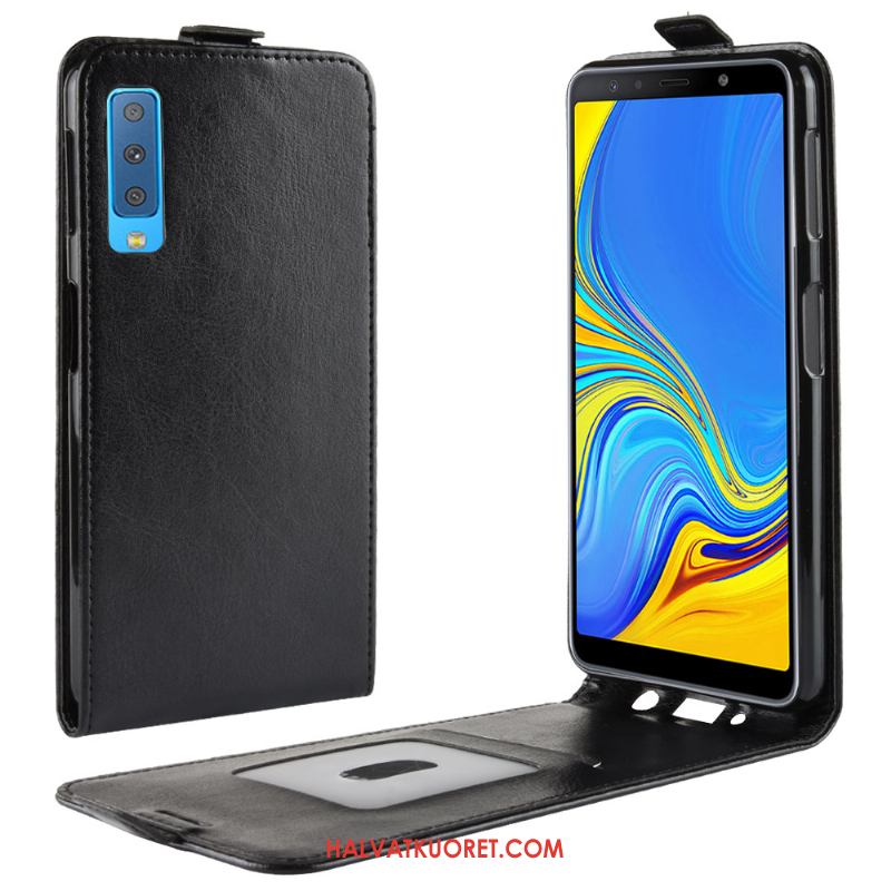 Samsung Galaxy A7 2018 Kuoret Puhelimen Kukkakuvio Kortti, Samsung Galaxy A7 2018 Kuori Tähti Braun