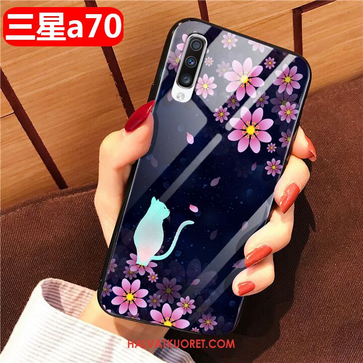 Samsung Galaxy A70 Kuoret Silikoni Murtumaton, Samsung Galaxy A70 Kuori Lasi Puhelimen