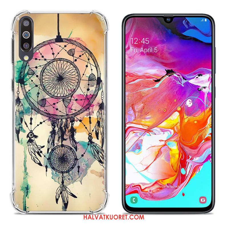 Samsung Galaxy A70 Kuoret Violetti Kotelo Tähti, Samsung Galaxy A70 Kuori Pehmeä Neste Maalaus