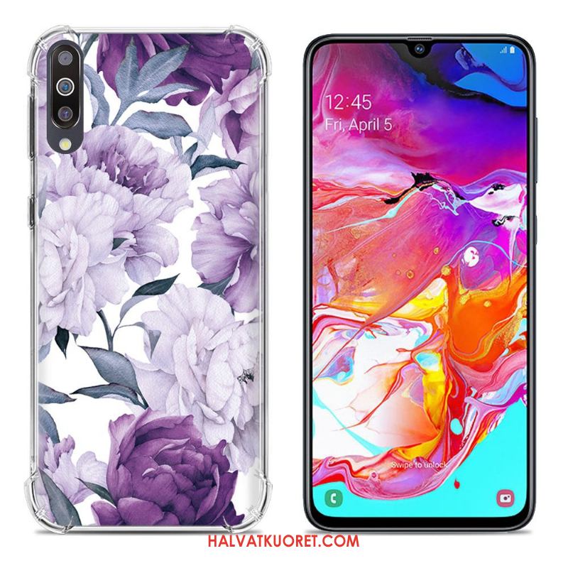 Samsung Galaxy A70 Kuoret Violetti Kotelo Tähti, Samsung Galaxy A70 Kuori Pehmeä Neste Maalaus