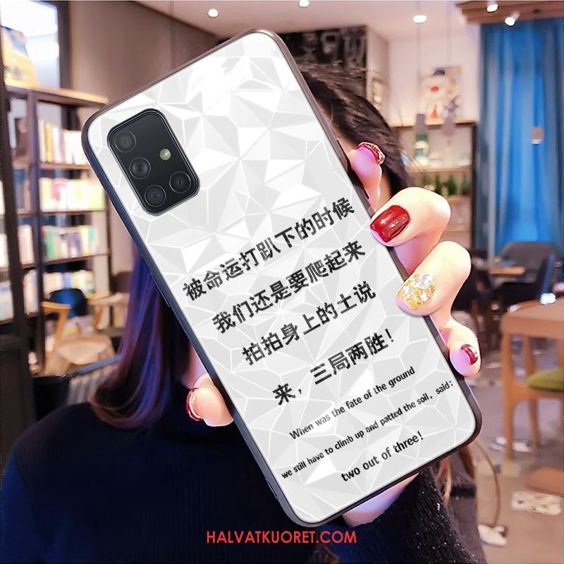 Samsung Galaxy A71 Kuoret Kukkakuvio Suojaus Trendi, Samsung Galaxy A71 Kuori Persoonallisuus Timantti