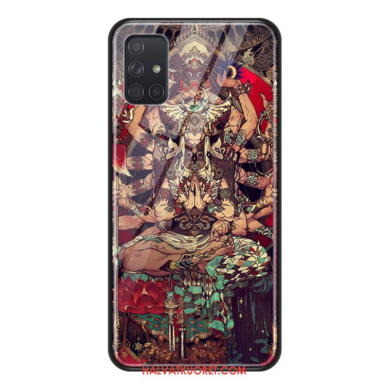 Samsung Galaxy A71 Kuoret Punainen Kotelo, Samsung Galaxy A71 Kuori Buddha Puhelimen